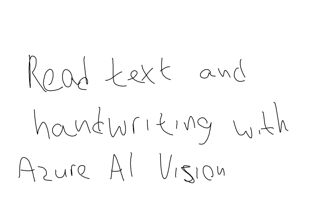 Reading Handwriting with Azure AI Vision and .NET C#