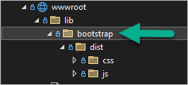 Bootstrap folder in Blazor 9 application